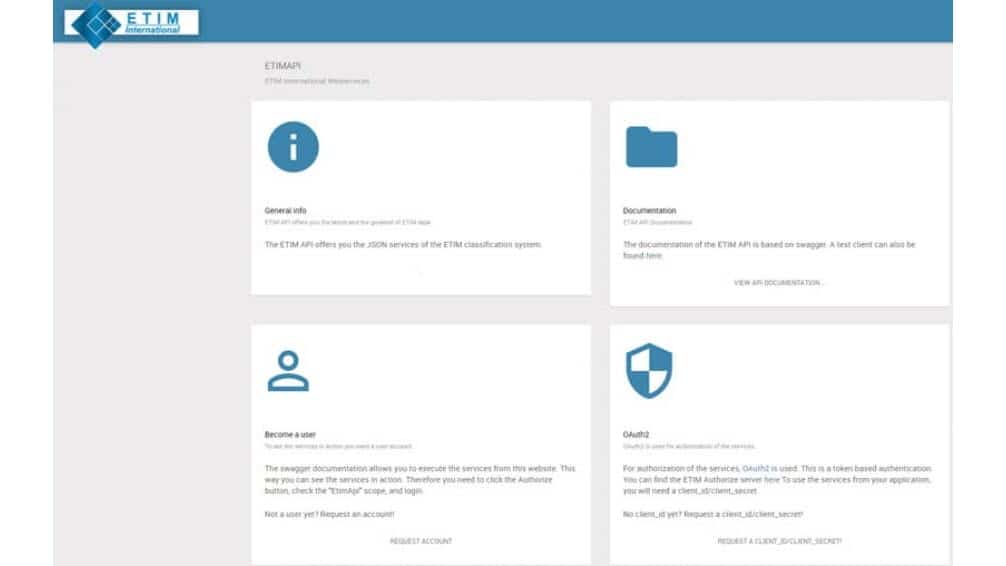 Nova versão da API do ETIM