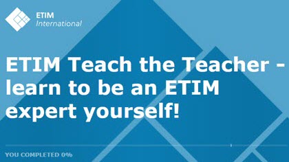 ETIM lança o seu programa de E-learning ‘Teach the Teacher’